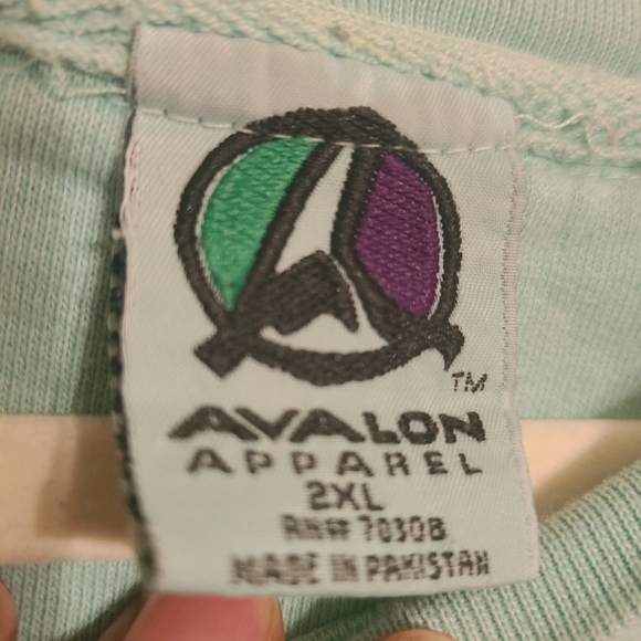 Avalon Apparel | Women's Light Green Crewneck Conway Sweatshirt (Size 2XL) - Picture 2 of 12